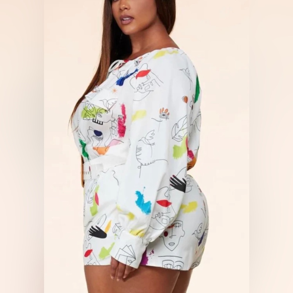 Splash of Color Romper (L’ATISTE PLUS SIZE)